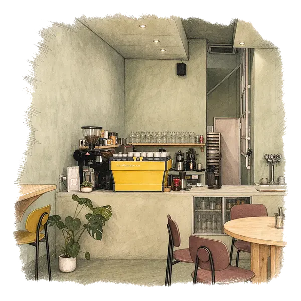 Casa Matti specialty coffee bar in Rome