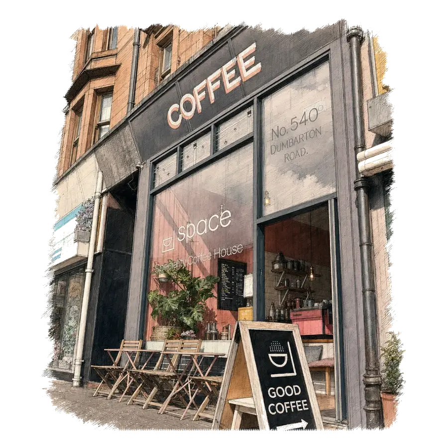 Space Speciality Coffee House in Glasgow