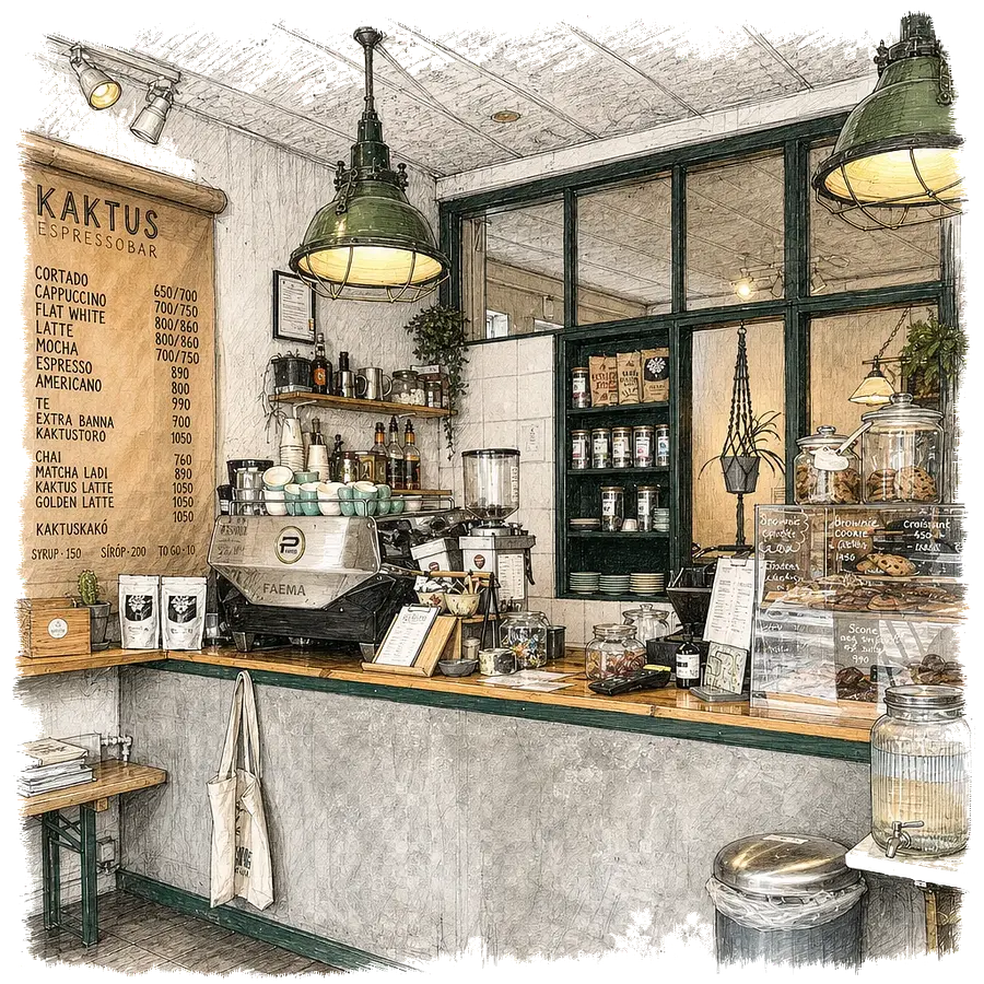 Kaktus Espressobar in Reykjavík